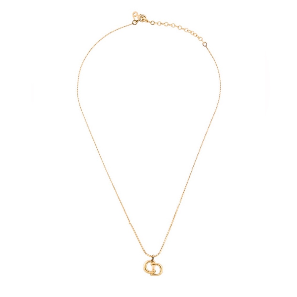 Authentic Christian Dior Gold Plated Pendant Necklace - Women's Jewelry - Picture 2 of 2